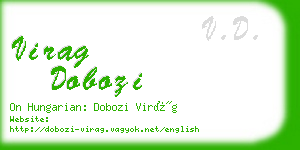 virag dobozi business card